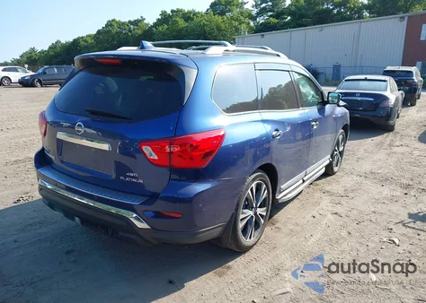 2019 Nissan Pathfinder Platinum z USA, uszkodzony, nr VIN 5N1DR2MM9KC624845